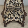 19th Century French Renaissance Revival Hand Carved Oak Armchair