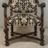 19th Century French Renaissance Revival Hand Carved Oak Armchair
