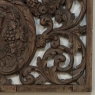 Early 18th Century Baroque Pierced Hand Carved Oak Communion Panel from Cathedral