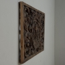 Early 18th Century Baroque Pierced Hand Carved Oak Communion Panel from Cathedral
