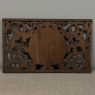 Early 18th Century Baroque Pierced Hand Carved Oak Communion Panel from Cathedral