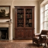 19th Century English Solid Mahogany Neoclassical Bookcase