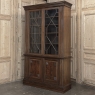 19th Century English Solid Mahogany Neoclassical Bookcase