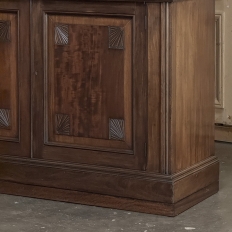 19th Century English Solid Mahogany Neoclassical Bookcase