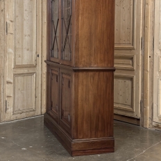 19th Century English Solid Mahogany Neoclassical Bookcase
