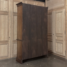 19th Century English Solid Mahogany Neoclassical Bookcase