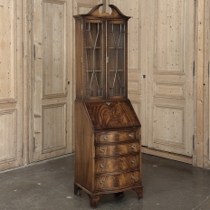 Antique English Mahogany Secretary ~ Bookcase