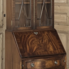 Antique English Mahogany Secretary ~ Bookcase