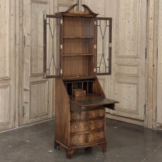 Antique English Mahogany Secretary ~ Bookcase