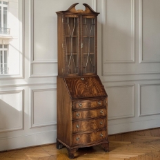 Antique English Mahogany Secretary ~ Bookcase
