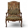 19th Century French Louis XV Style Cluny Tapestry Armchair