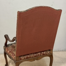 19th Century French Louis XV Style Cluny Tapestry Armchair