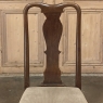 Set of 6 Antique Queen Anne Chestnut Dining Chairs