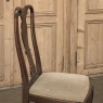 Set of 6 Antique Queen Anne Chestnut Dining Chairs