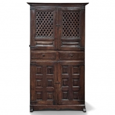 18th Century Spanish Rustic Walnut Cabinet ~ Cupboard