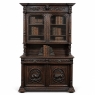 19th Century French Oak Hunt Bookcase ~ Display Cabinet