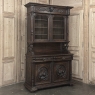 19th Century French Oak Hunt Bookcase ~ Display Cabinet