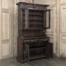 19th Century French Oak Hunt Bookcase ~ Display Cabinet