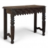 18th Century English Rustic Gothic Style Oak Console ~ Sofa Table