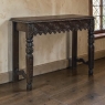 18th Century English Rustic Gothic Style Oak Console ~ Sofa Table