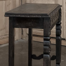 18th Century English Rustic Gothic Style Oak Console ~ Sofa Table
