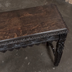 18th Century English Rustic Gothic Style Oak Console ~ Sofa Table