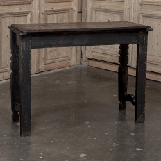 18th Century English Rustic Gothic Style Oak Console ~ Sofa Table