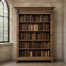19th Century Dutch Renaissance Revival Oak Open Bookcase