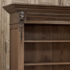 19th Century Dutch Renaissance Revival Oak Open Bookcase