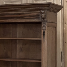 19th Century Dutch Renaissance Revival Oak Open Bookcase