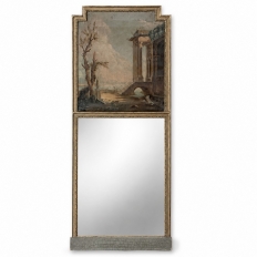 Early 19th Century French Directoire Neoclassical Trumeau Mirror