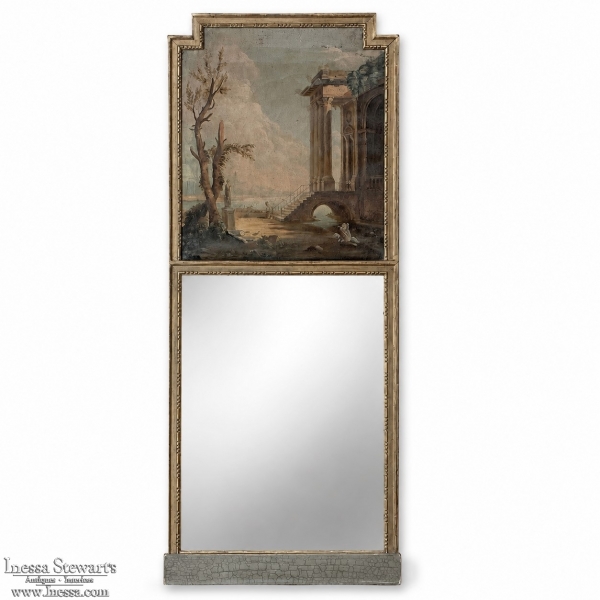 Early 19th Century French Directoire Neoclassical Trumeau Mirror