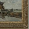 Antique Dutch Coastal Landscape Oil Painting by Jules Brouwers (1869–1955)