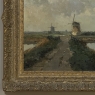 Antique Dutch Coastal Landscape Oil Painting by Jules Brouwers (1869–1955)