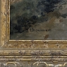 Antique Dutch Coastal Landscape Oil Painting by Jules Brouwers (1869–1955)