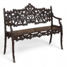 19th Century French Black Forest Carved Oak Hall Bench