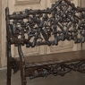 19th Century French Black Forest Carved Oak Hall Bench