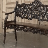 19th Century French Black Forest Carved Oak Hall Bench
