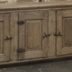 18th Century Dutch Rustic Oak Buffet ~ Credenza with Wrought Iron