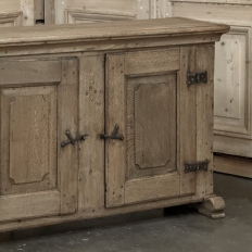 18th Century Dutch Rustic Oak Buffet ~ Credenza with Wrought Iron