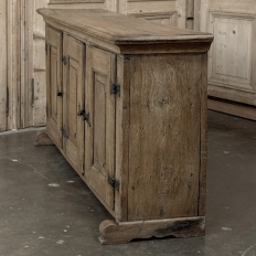 18th Century Dutch Rustic Oak Buffet ~ Credenza with Wrought Iron