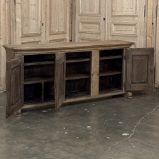 18th Century Dutch Rustic Oak Buffet ~ Credenza with Wrought Iron