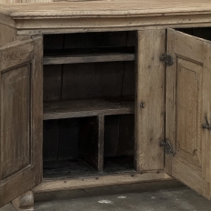 18th Century Dutch Rustic Oak Buffet ~ Credenza with Wrought Iron
