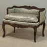 19th Century French Louis XV Walnut Vanity Armchair