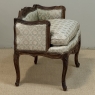 19th Century French Louis XV Walnut Vanity Armchair
