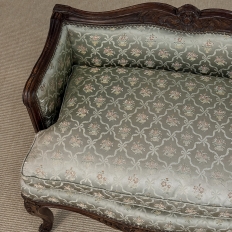 19th Century French Louis XV Walnut Vanity Armchair