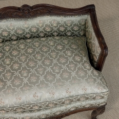 19th Century French Louis XV Walnut Vanity Armchair