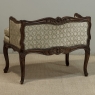 19th Century French Louis XV Walnut Vanity Armchair