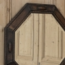 English Art Deco Octagonal Oak Wall Mirror with Beveled Glass
