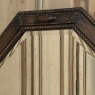 English Art Deco Octagonal Oak Wall Mirror with Beveled Glass